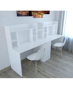 Bàn gỗ 107.1 - Gỗ MDF (DxRxC) 2400 x 600 x 1300 mm